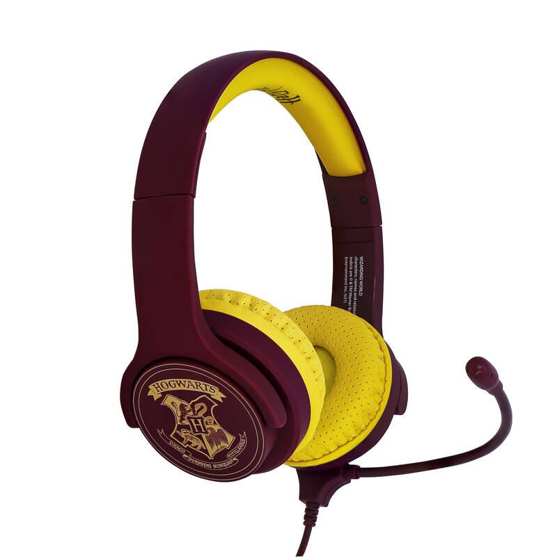 Headset OTL Technologies Harry Potter Hogwarts Crest Kids Interactive červený