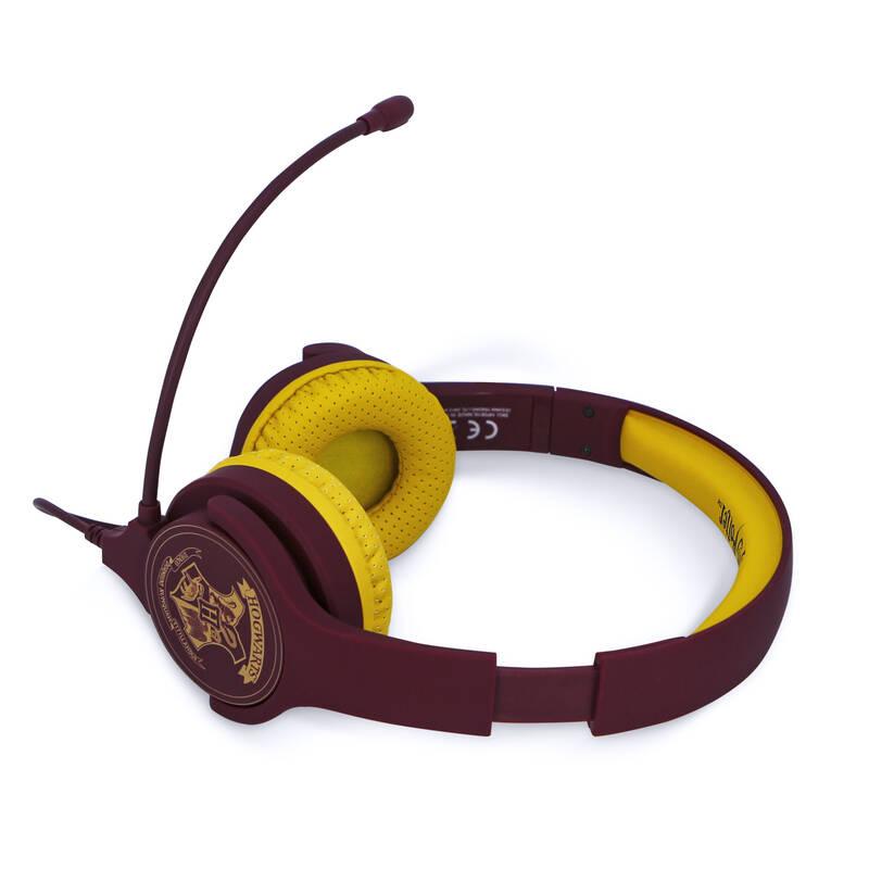 Headset OTL Technologies Harry Potter Hogwarts Crest Kids Interactive červený