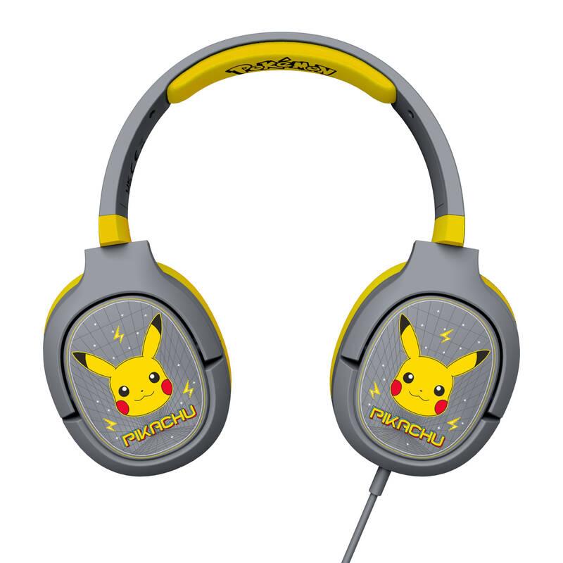 Headset OTL Technologies Pokemon Pikachu PRO G1 šedý žlutý, Headset, OTL, Technologies, Pokemon, Pikachu, PRO, G1, šedý, žlutý