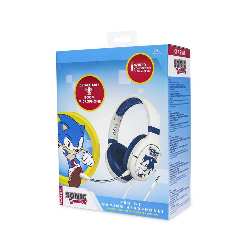 Headset OTL Technologies SEGA Classic Sonic the Hedgehog PRO G1 bílý modrý