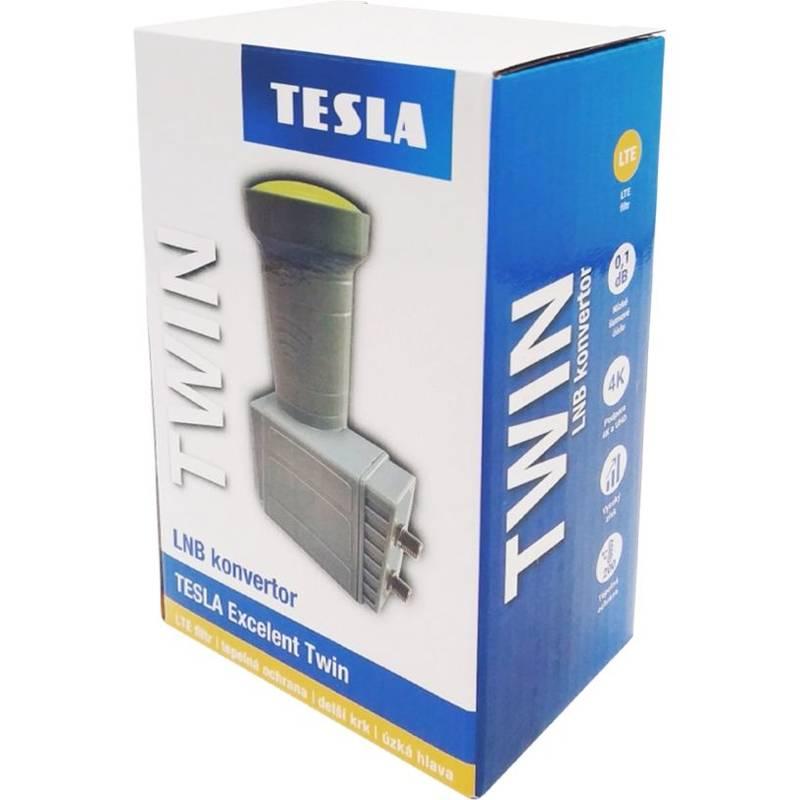 Konvertor Tesla Excelent Twin LNB černý