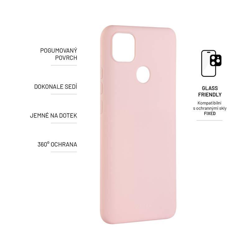 Kryt na mobil FIXED Story na Xiaomi Redmi 10A růžový