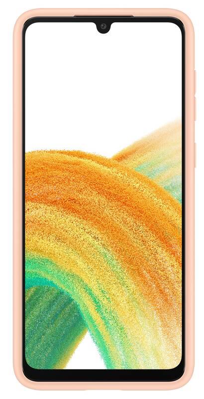 Kryt na mobil Samsung Galaxy A33 5G s kapsou na kartu - peach