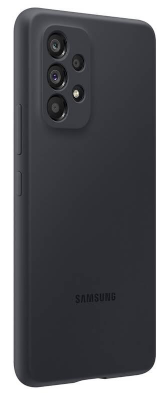 Kryt na mobil Samsung Silicon Cover na Galaxy A53 5G černý
