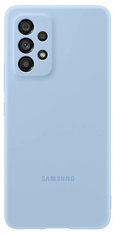 Kryt na mobil Samsung Silicon Cover na Galaxy A53 5G modrý