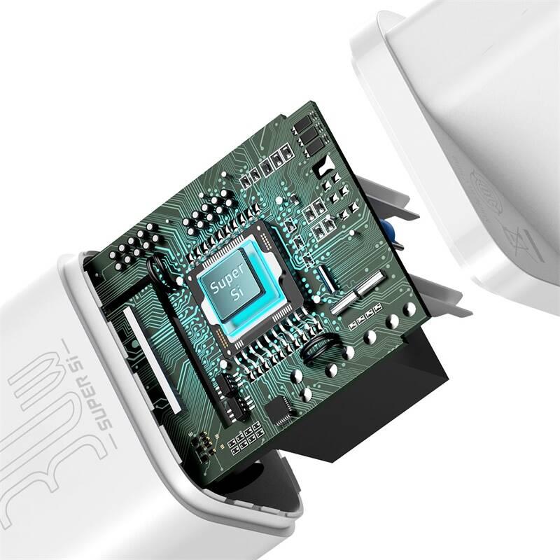 Nabíječka do sítě Baseus Super Si USB-C 30W bílá