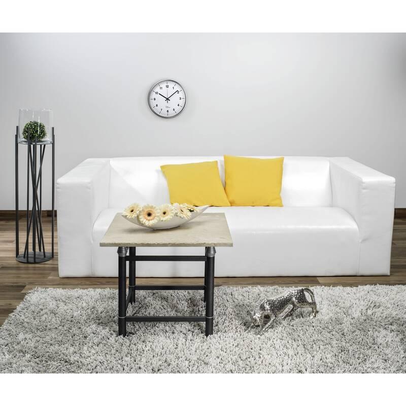 Nástěnné hodiny Hama AG-340 stříbrné bílé