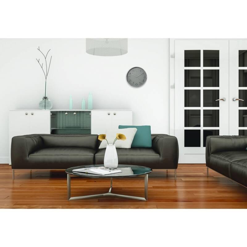 Nástěnné hodiny Hama Elegance stříbrné šedé