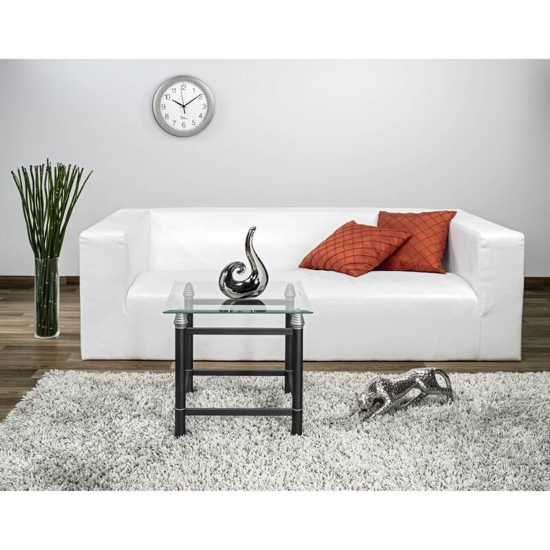 Nástěnné hodiny Hama PG-300 stříbrné bílé