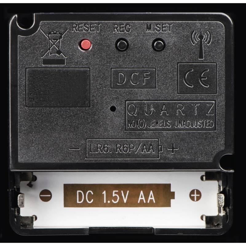 Nástěnné hodiny Hama PG-300 stříbrné bílé