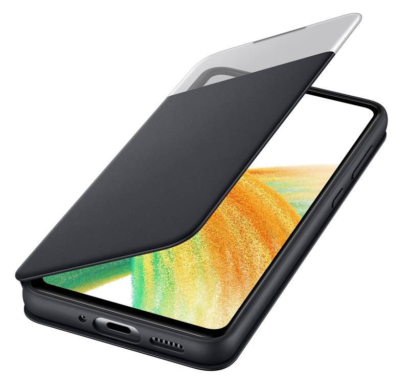 Pouzdro na mobil flipové Samsung S View Wallet Cover na Galaxy A33 5G černé