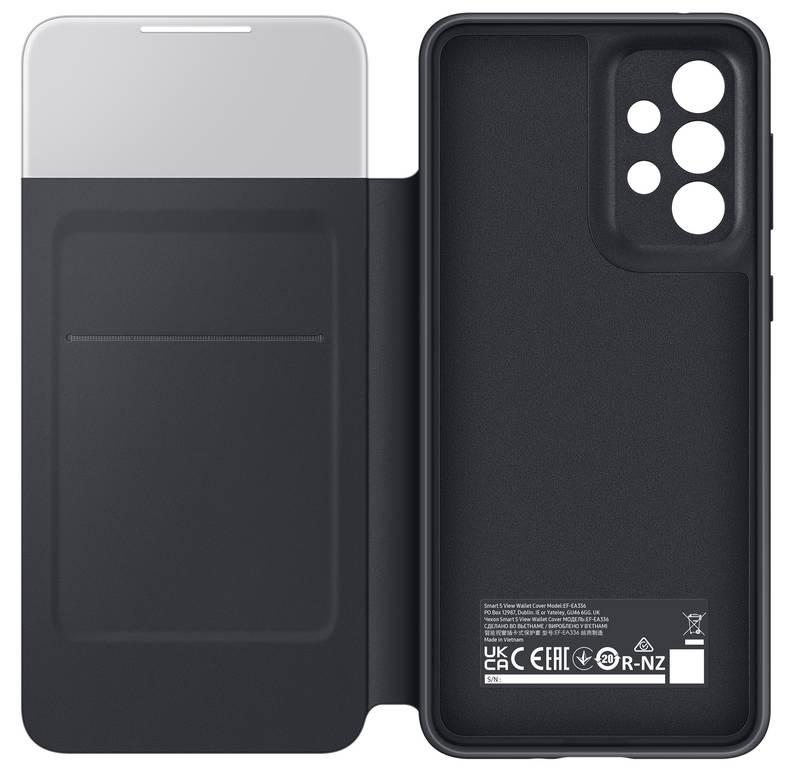 Pouzdro na mobil flipové Samsung S View Wallet Cover na Galaxy A33 5G černé