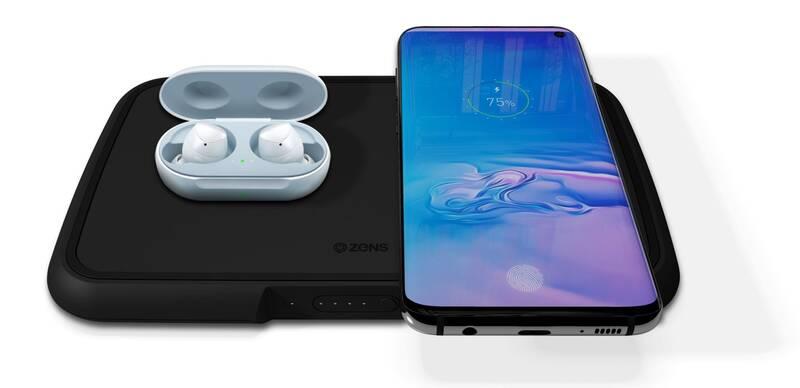 Powerbank ZENS Dual Wireless Charger 9000 mAh černá