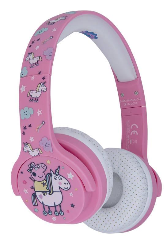 Sluchátka OTL Technologies Peppa Pig Unicorn Kids Wireless růžová