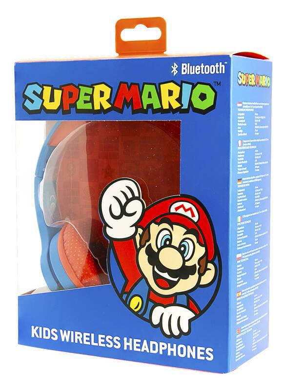 Sluchátka OTL Technologies Super Mario Kids Wireless modrá