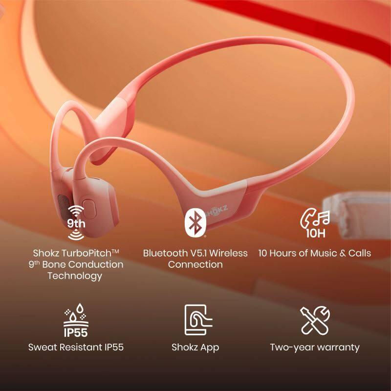 Sluchátka Shokz OpenRun PRO růžová