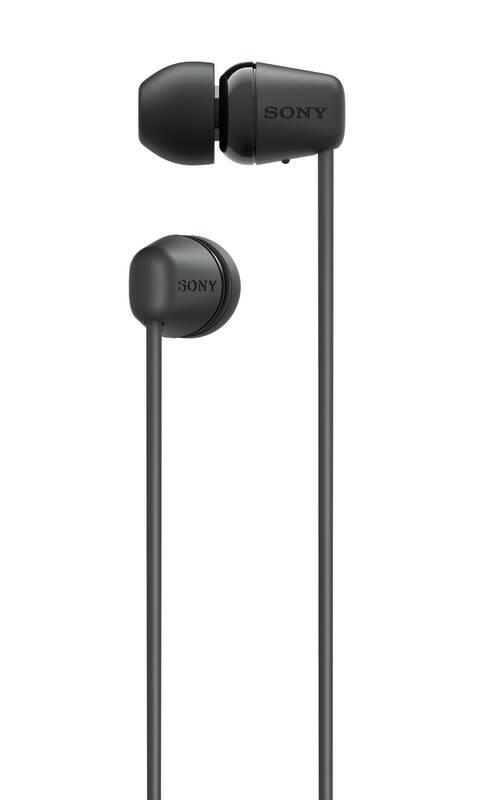 Sluchátka Sony WI-C100 černá, Sluchátka, Sony, WI-C100, černá