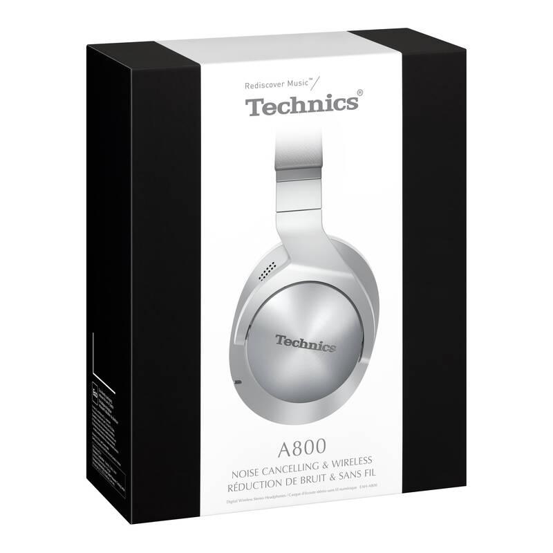 Sluchátka Technics EAH-A800E-S stříbrná bílá, Sluchátka, Technics, EAH-A800E-S, stříbrná, bílá