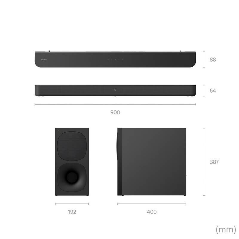 Soundbar Sony HT-S400 černý, Soundbar, Sony, HT-S400, černý