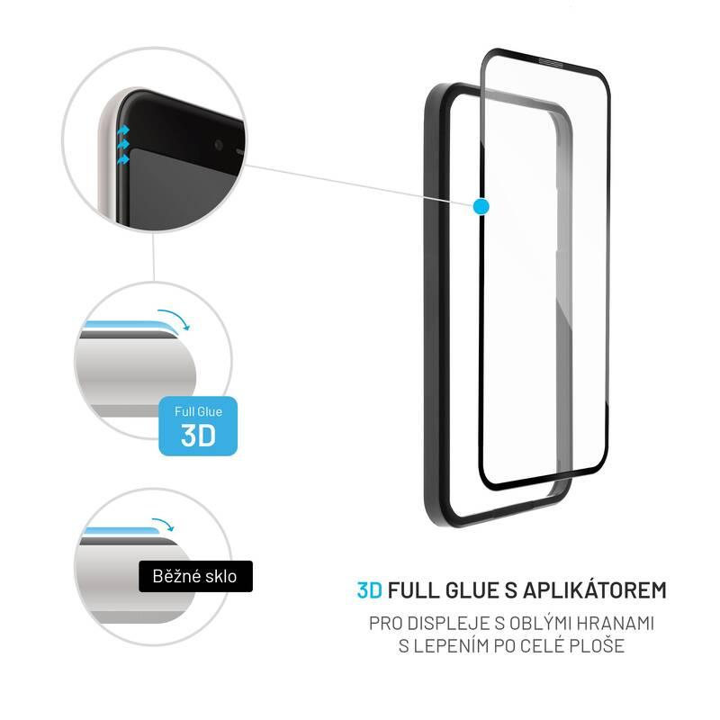 Tvrzené sklo FIXED 3D Full-Cover s aplikátorem na Apple iPhone 13 Pro Max černé