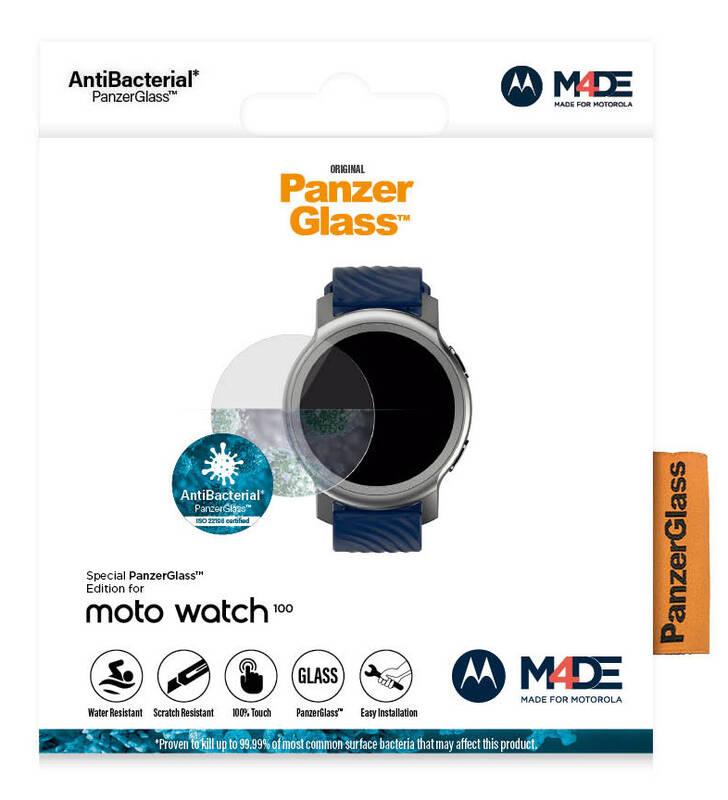 Tvrzené sklo PanzerGlass na Motorola Moto Watch 100