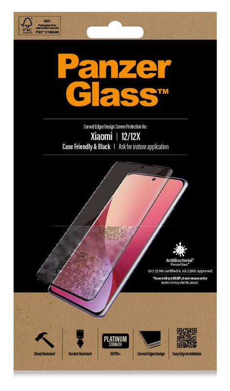 Tvrzené sklo PanzerGlass Premium 3D na Xiaomi 12 12X černé