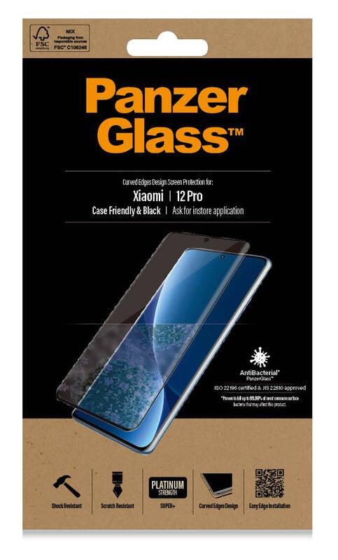 Tvrzené sklo PanzerGlass Premium 3D na Xiaomi 12 Pro černé
