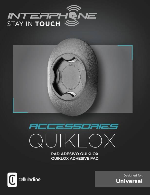 Adaptér Interphone pro držáky QUIKLOX černý