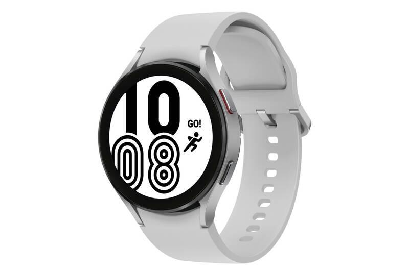 Chytré hodinky Samsung Galaxy Watch4 44mm LTE stříbrné