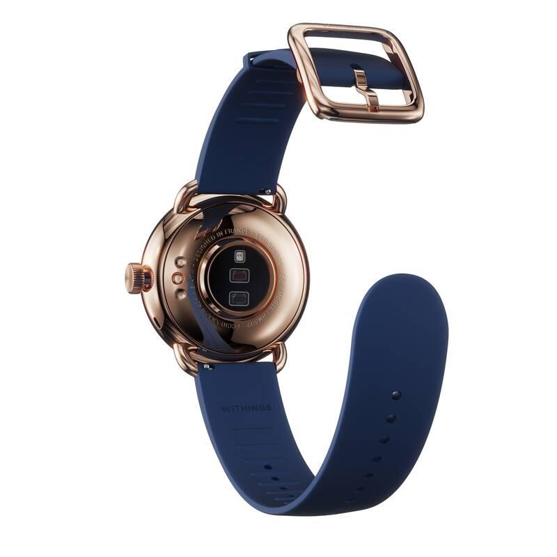 Chytré hodinky Withings Scanwatch 38mm - Rose Gold Blue