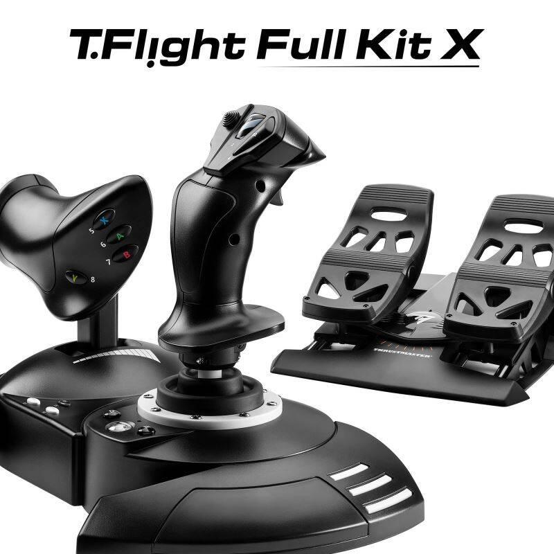 Joystick Thrustmaster T.Flight Full Kit X, pedálová sada TFRP RUDDER Joystick Hotas pro Xbox Series a PC