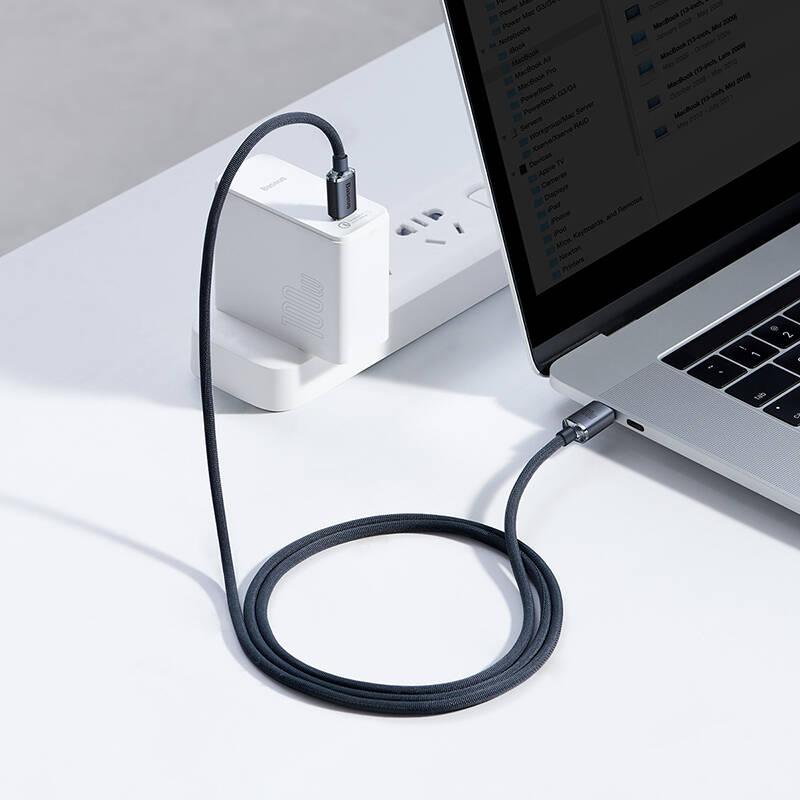 Kabel Baseus Crystal Shine Series USB-C USB-C 100W 1,2m černý