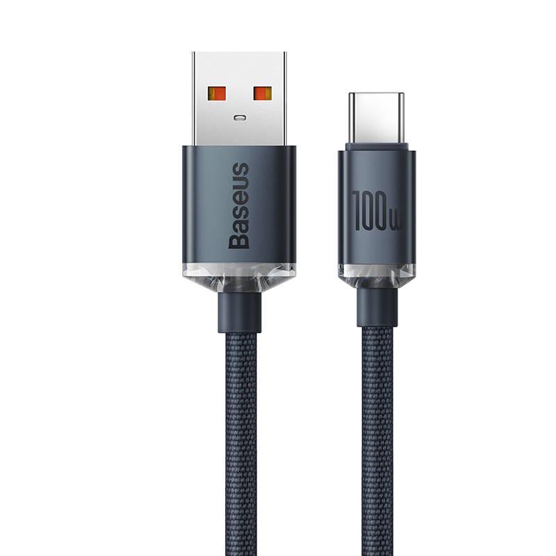 Kabel Baseus Crystal Shine Series USB USB-C 100W 2m černý