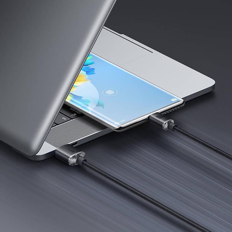 Kabel Baseus Crystal Shine Series USB USB-C 100W 2m černý