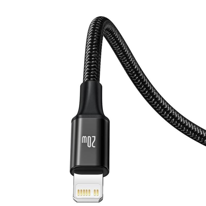Kabel Baseus Rapid Series 3v1 USB-C PD 20W 1,5m černý