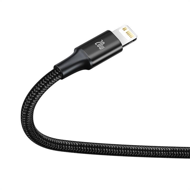 Kabel Baseus Rapid Series 3v1 USB-C PD 20W 1,5m černý