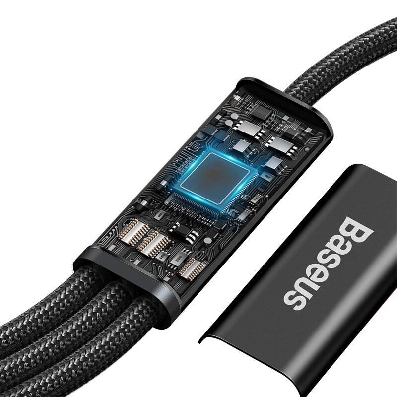 Kabel Baseus Rapid Series 3v1 USB-C PD 20W 1,5m černý