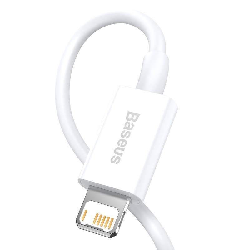 Kabel Baseus Superior Series USB Lightning 2.4A 1m bílý