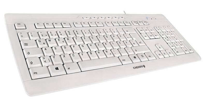 Klávesnice Cherry STREAM, CZ SK bílá