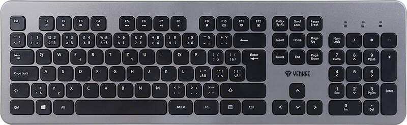 Klávesnice s myší YENKEE YKM 2007CS Combo WL Tendency šedá