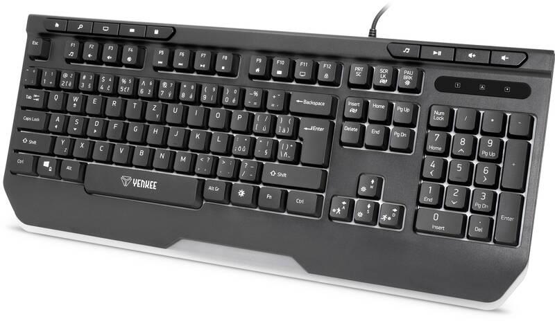 Klávesnice YENKEE YKB 3150 Brutus černá