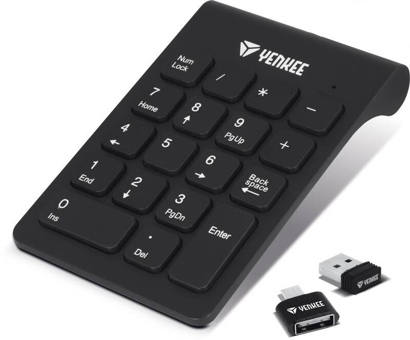 Klávesnice YENKEE YKB 4020 WL, numerická černá