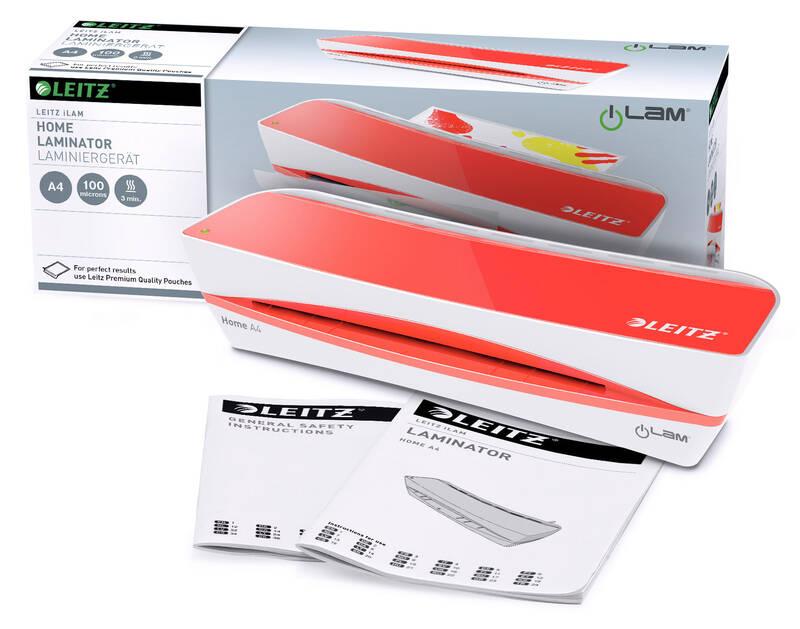 Laminátor Leitz iLAM Home A4 červený