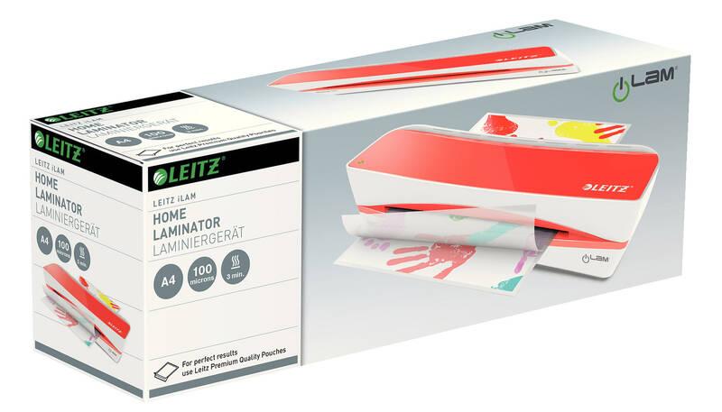 Laminátor Leitz iLAM Home A4 červený