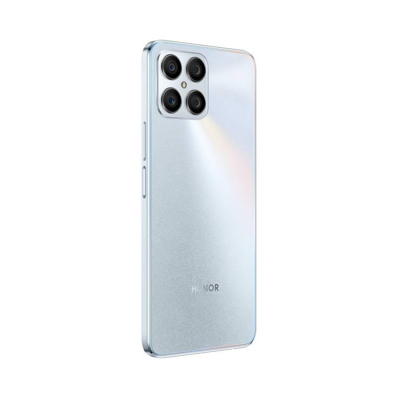 Mobilní telefon Honor X8 stříbrný