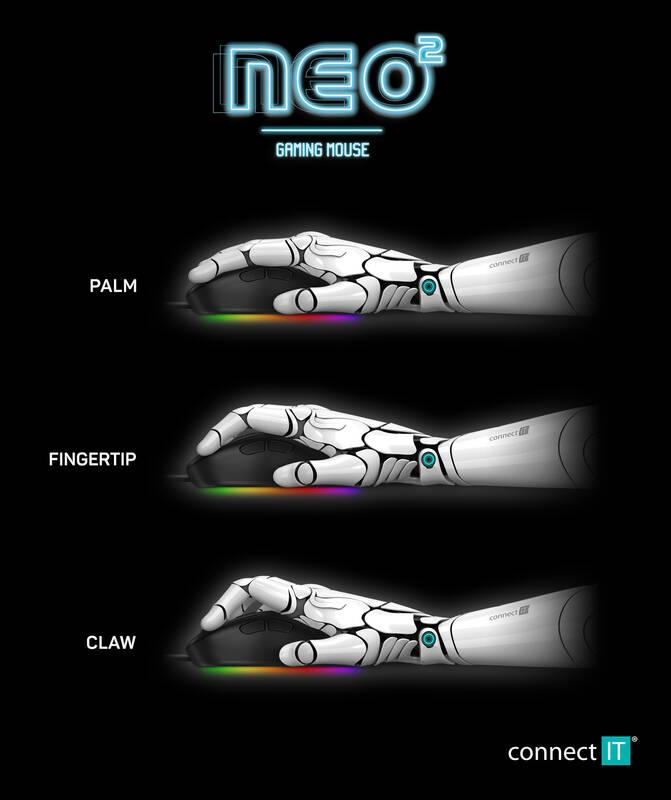 Myš Connect IT NEO 2 černá, Myš, Connect, IT, NEO, 2, černá