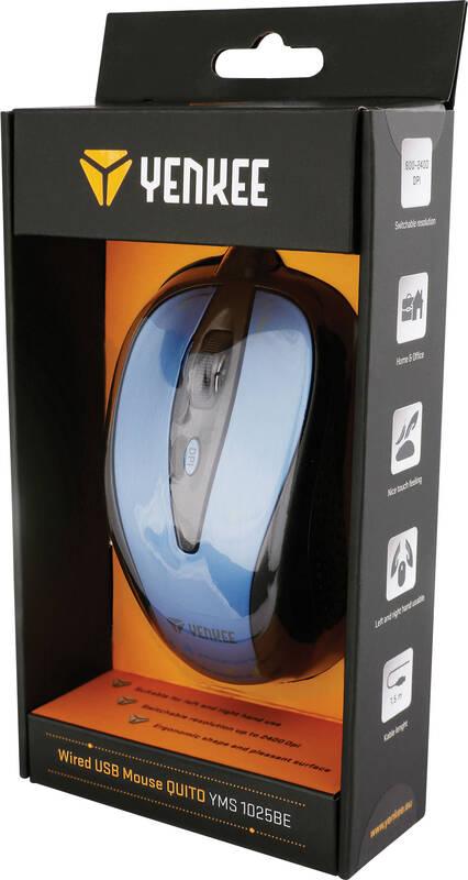 Myš YENKEE YMS 1025BE USB Quito modrá