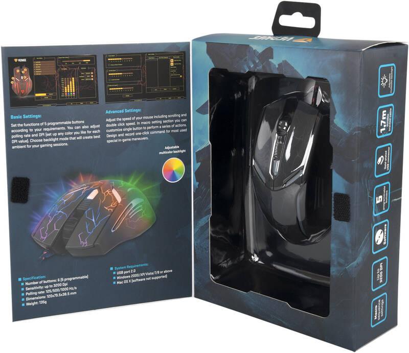 Myš YENKEE YMS 3017 Ambush černá