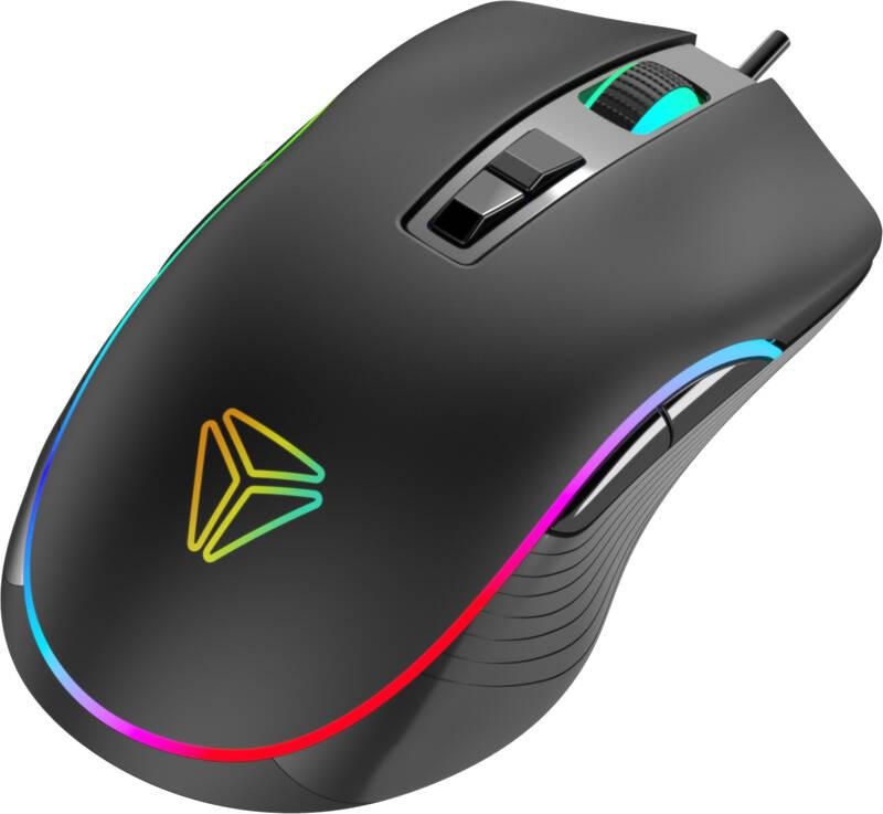 Myš YENKEE YMS 3027 Shadow RGB USB černá