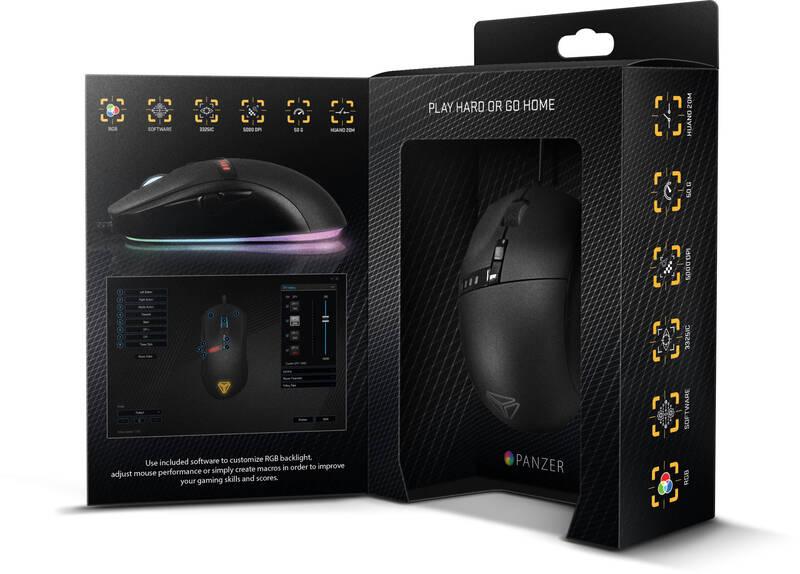 Myš YENKEE YMS 3400 Panzer černá